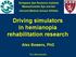 Driving simulators in hemianopia rehabilitation research