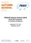 PRACE Autumn School 2016 Modern HPC Development for Scientists and Engineers