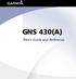 GNS 430(A) Pilot s Guide and Reference
