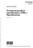 Technical product specification (TPS) Specification