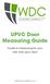 UPVC Door Measuring Guide
