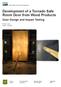 Development of a Tornado Safe Room Door from Wood Products