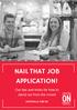 NAIL THAT JOB APPLICATION! Our tips and tricks for how to stand out from the crowd AUSTRALIA AND NZ