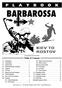 Kiev to Rostov PLAYBOOK. Game Design by Vance von Borries Table of Contents