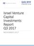 Israel Venture Capital Investments Report Q3 2017