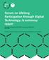 Forum on Lifelong Participation through Digital Technology: A summary report
