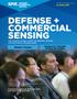 DEFENSE + COMMERCIAL SENSING THE LEADING GLOBAL EVENT ON SENSING, IMAGING, AND PHOTONICS TECHNOLOGIES