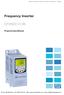 Frequency Inverter CFW500 V1.8X. Programming Manual