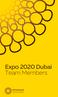 Expo 2020 Dubai Team Members