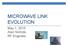 MICROWAVE LINK EVOLUTION. May 1, 2015 Alan Nichols, RF Engineer