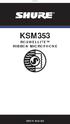 KSM353 ROSWELLITE RIBBON MICROPHONE USER GUIDE