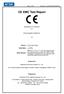 CE EMC Test Report. (Declaration of Conformity) For. Electromagnetic Interference. Prepared for. Eaglerise Electronics (Foshan) Co., Ltd.