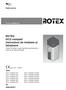 ROTEX GCU compact Instrucțiuni de instalare și întreținere
