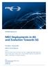 MEC Deployments in 4G and Evolution Towards 5G