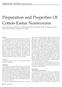 Preparation and Properties Of Cotton-Eastar Nonwovens