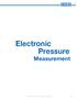 Electronic Pressure Measurement