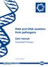 RNA and DNA isolation from pathogens