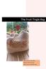 The Fruit Tingle Bag. Pattern written by Fiona Hawke. Kalgoorlie, Western Australia