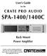 SPA-1400/1400C Rack Mount Power Amplifier