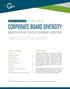 Corporate Board Diversity