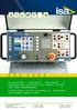 S T S MULTIFUNCTION SUBSTATION MAINTENANCE & COMMISSIONING TEST SYSTEM FOR CURRENT, VOLTAGE AND POWER TRANSFORMERS THE OPTIONAL MODULE TD 5000