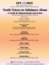 Youth Voices on Substance Abuse A Guide for Empowerment and Action