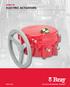SERIES 70 ELECTRIC ACTUATORS THE HIGH PERFORMANCE COMPANY BRAY SERIES 70 ELECTRIC ACTUATORS