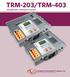 TRM-203/TRM-403. transformer resistance meters. Vanguard Instruments Company, Inc.