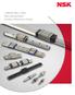 LINEAR BALL AND ROLLER GUIDES Product Reference Guide