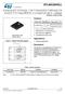 N-channel 30 V, Ω typ., 10 A, P-channel 30 V, Ω typ.,8 A STripFET VI Power MOSFET in a PowerFLAT 5x6 d. i. package. Features STL40C30H3LL