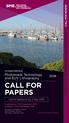 CALL FOR PAPERS. Photomask Technology and EUV Lithography PHOTOMASK TECHNOLOGY + EUV LITHOGRAPHY CALL FOR PAPERS. Submit abstracts by 2 May 2018