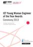 IET Young Woman Engineer of the Year Awards Ceremony 2013
