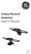 Indoor/Outoor Antenna User s Manual