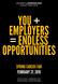 YOU + EMPLOYERS = ENDLESS OPPORTUNITIES