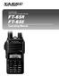 144/430 MHz DUAL BAND TRANSCEIVER FT-65R FT-65E. Operating Manual