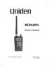 BCD325P2. Owner s Manual Uniden America Corporation Printed in Vietnam U01UB379ZZZ(0)