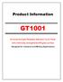 Product Information GT1001 Armored Sunlight Readable Resistive Touch Panel with chemically strengthened AR glass surface