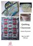 Quilting Classroom. Jennie Rayment. 8th Oct am