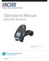 Operations Manual Barcode Scanner