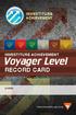 InvestIture AchIevement. friend companion explorer ranger Voyager guide. Voyager Level. record card. name: pathfinderclub.com