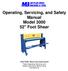 Operating, Servicing, and Safety Manual Model  Foot Shear CAUTION: Read and Understand