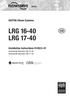 LRG LRG GESTRA Steam Systems. Installation Instructions Conductivity Electrode LRG Conductivity Electrode LRG 17-40