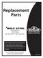 Replacement Parts. 24 Napoleon Road Barrie, Ontario Canada L4M 4Y8 Tel: Fax: