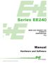 Series EE240. Manual. Hardware and Software CO 2. BA_EE240_04_e // technical data are subject to change //