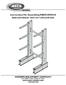 Instructions For Assembling MECO OMAHA SERIES 2000 MEDIUM - HEAVY DUTY CAnTIlEVER RACk