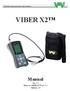Vibration Measurement Instruments VIBER X2. Manual. Ver. 2.5 Refers to VIBER X2 rev: 1.7 Software 5.0