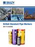 British Standard Pipe Markers (BS1710-BS4800)