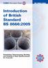 Introduction of British Standard BS 8666:2005