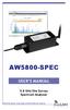 AW5800-SPEC USER S MANUAL