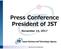 Press Conference President of JST. November 14, 2017
